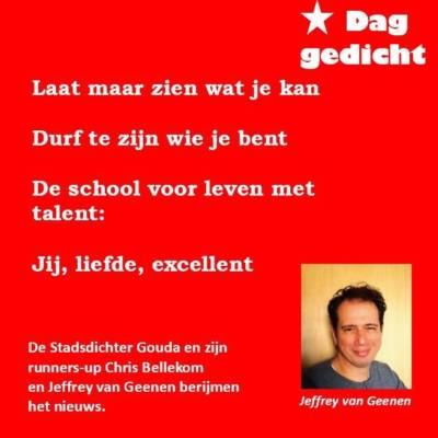 Felicitaties van @ccknars aan alle leerlingen en al het personeel van @Aurisgroep Taalplein, @Casimirschool en GSG Het Segment met hun welverdiende predicaat "Excellente school"! #daggedicht